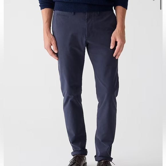 J crew 484 Slim-fit midweight tech pant navy - Picture 1 of 4